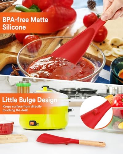 Badiano Silicone Cooking Spoon for Nonstick Cookware - Image 5