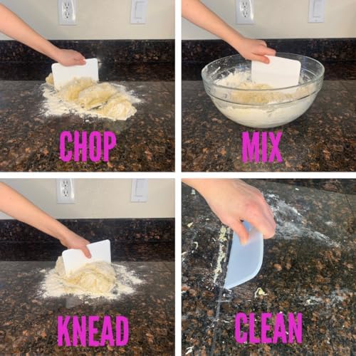 Sourdough Plastic Bench Dough Scraper Bowl Flexible Food-safe Cutter Flexible - Image 4