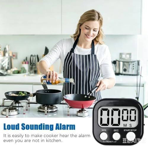 12 Pack Digital Kitchen Timer Large LCD Display Loud Alarm Strong Magnetic Stand - Image 4