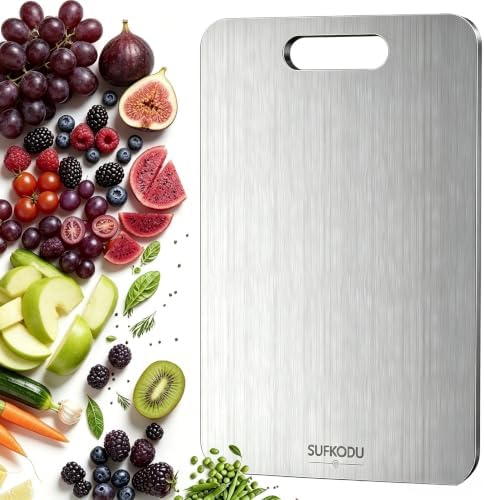 Titanium Cutting Board, 100% Pure Titanium Cutting Boards by Sufkodu