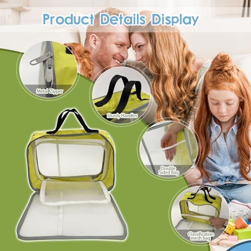 4-Pack Large Toy Storage Bags, Mesh Travel Bag - Image 2