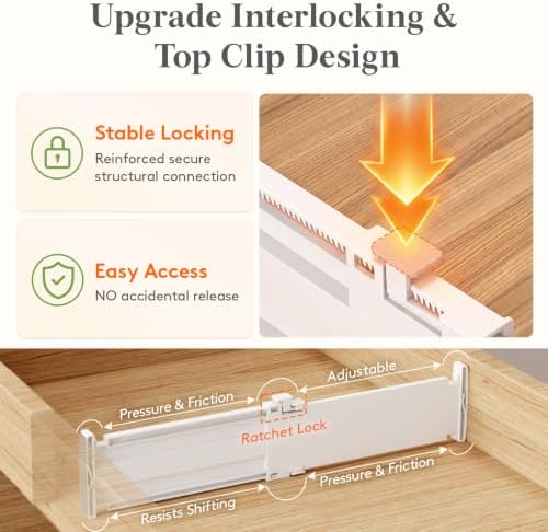Lifewit 3.2" High Drawer Dividers - Image 6