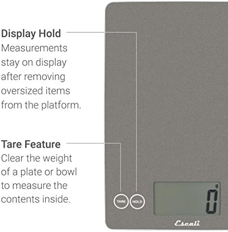 Escali Arti Glass Food Scale Digital Countertop Kitchen, Baking and Cooking - Image 2