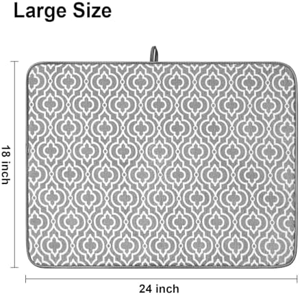 Dish Drying Mat for Kitchen Counter, Machine Washable Matt - Image 2