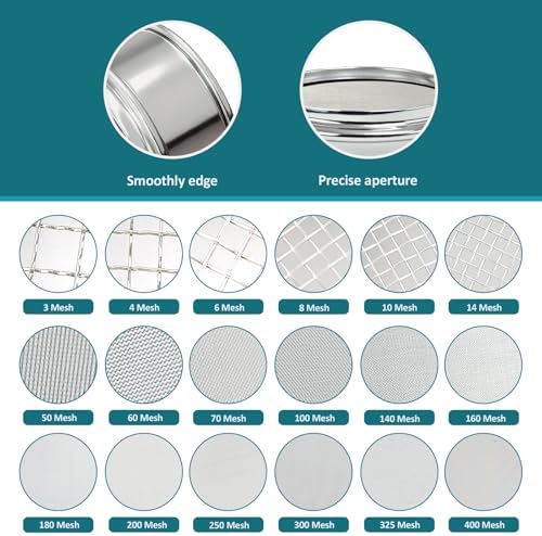 2.36" Full 304 Stainless Steel Mini Lab Sieve, 60 Mesh Sifter - Image 3