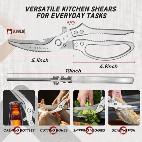 TIVOLI Multifunctional Poultry Shears Silver - Image 5