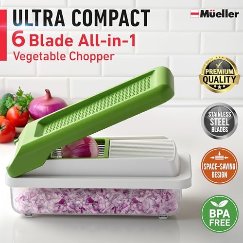 Mueller Vegetable Chopper, Mandoline Slicer, Food Veggie Chopper, Cheese Grater - Image 2