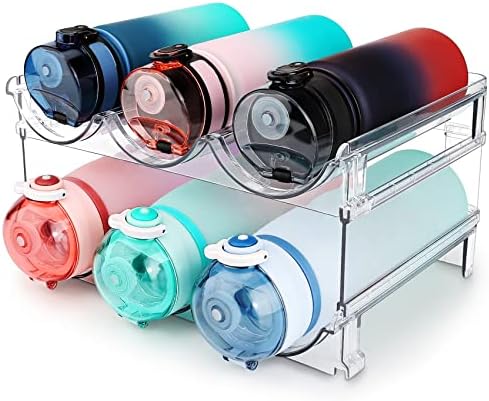 spospo Water Bottle Organizer for Cabinet, Water Bottle Storage Organizer by SPOSPO