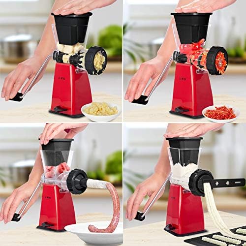 LHS Manual Meat Grinder with Stainless Steel Blades Heavy Duty Powerful Suction - Image 3