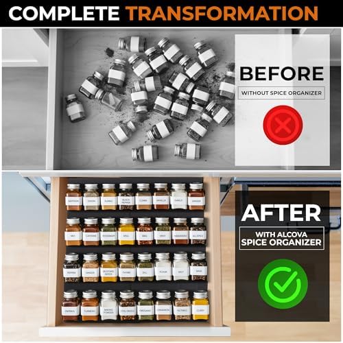 ALCOVA Spice Drawer Organizer Expandable 9-18" - Image 3