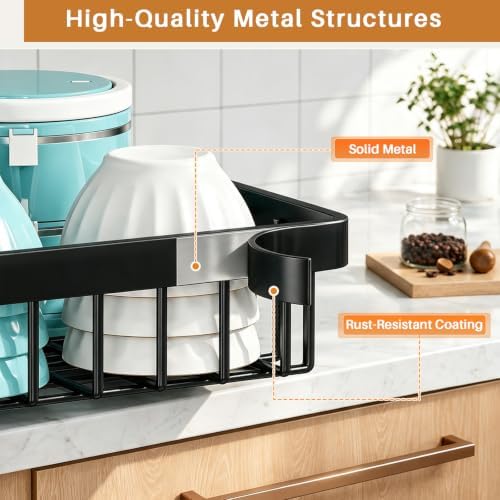 NestOrganix Over The Sink Dish Drying Rack, Dish Drying Rack - Image 5