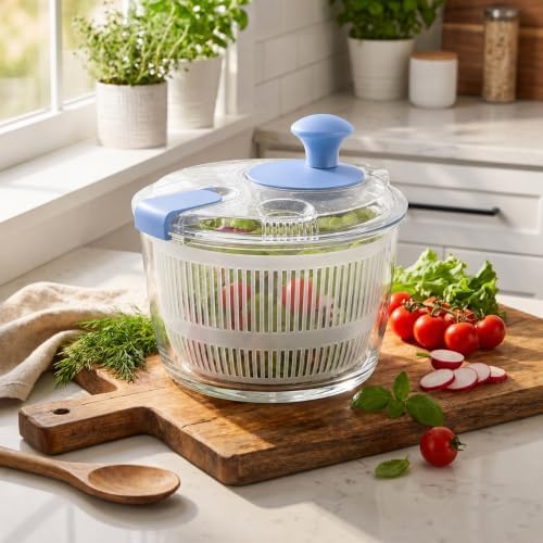 3.2 Qt Glass Salad Spinner - Image 5
