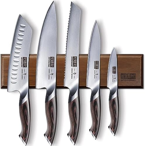 HOSHANHO Knife Set with Magnetic Knife Holder by HOSHANHO
