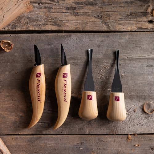 Flexcut Wood Carving Tools| Beginner Palm & Knife Set | 1095 High Carbon Steel - Image 5