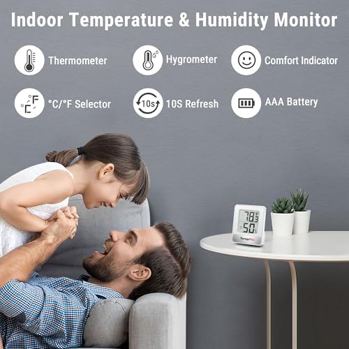 TempPro TP49 4 Pack Digital Hygrometer Indoor Thermometer - Image 2
