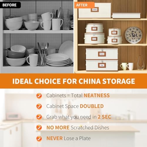 Aokeyee 8-Piece China Storage Containers Set, Hard Shell Moving Boxes - Image 4