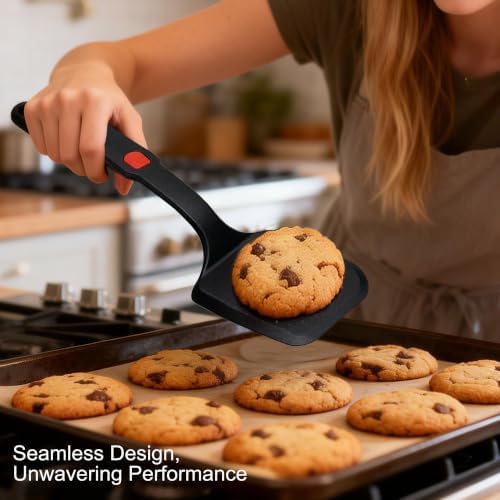 2 Piece Large Silicone Pancake Spatula Turner Set - Image 6