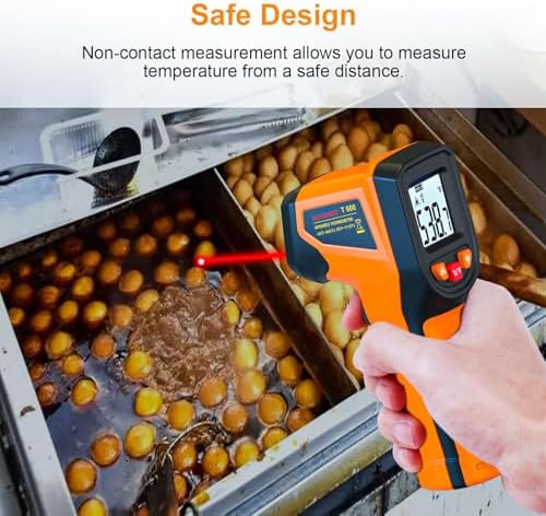 Laser Infrared Thermometer Non-Contact Digital Temperature Gun, -58℉～1112℉ IR - Image 4