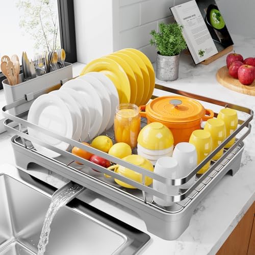 Kitsure Multi-Functional Dish Drying Rack, 15.7" x 12.0" x 5.5" by Kitsure