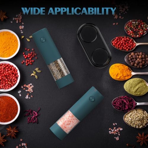 Electric Salt and Pepper Grinder Set Automatic Battery Pepper Mill Shakers - Image 5