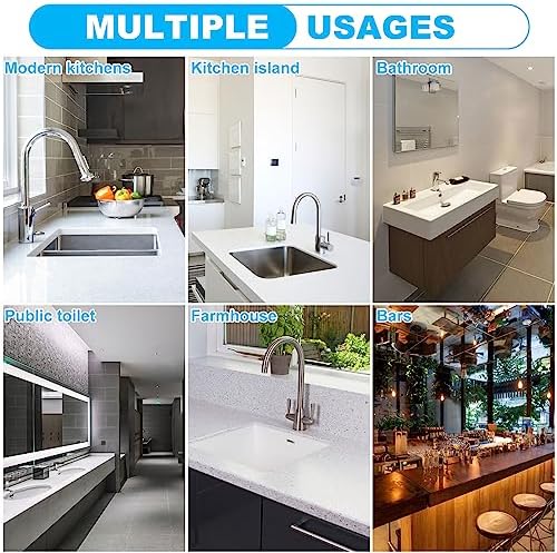 Kitchen Sink Splash Guard, Silicone Faucet Splash Guard, Longer Silicone Sink - Image 6