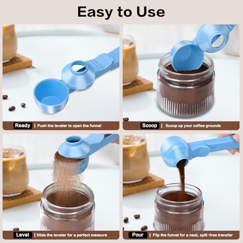2-in-1 Coffee Scoop with Funnel, 2 Tbsp Measuring Spoon - Image 6