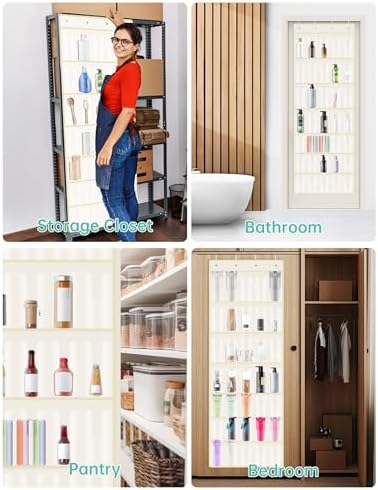 NiHome 35-Pocket Door Hanging Cup Organizer Fit - Image 7