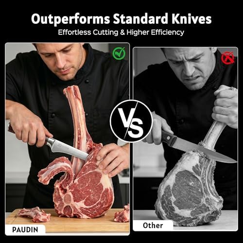 PAUDIN Boning Knife 6 Inch, Super Sharp Fillet Knife, German High Carbon - Image 6