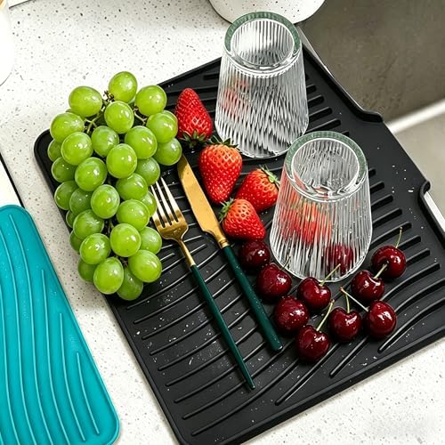 EBIGIC Silicone Dish Drying Mat, 19.7"*17" Dish Drying Pad, Kitchen Accessories - Image 4