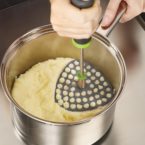 Joseph Joseph Delta Folding Nylon Head, Space Saving Potato Masher, Stores Flat - Image 3