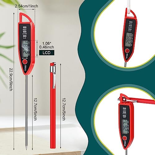 Copkim 6 Set Digital Food Thermometer Long Probe Instant - Image 2