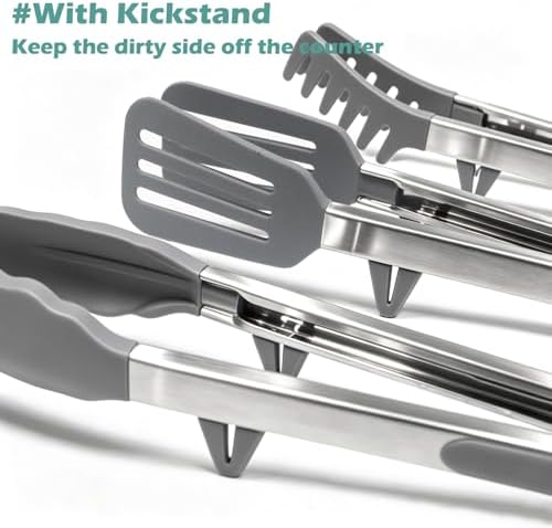 12" Kitchen Tongs for cooking - Image 2