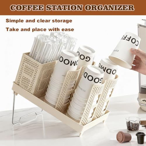 Tirifer Cup and Lid Holder, Disposable Paper Cup Dispenser - Image 5