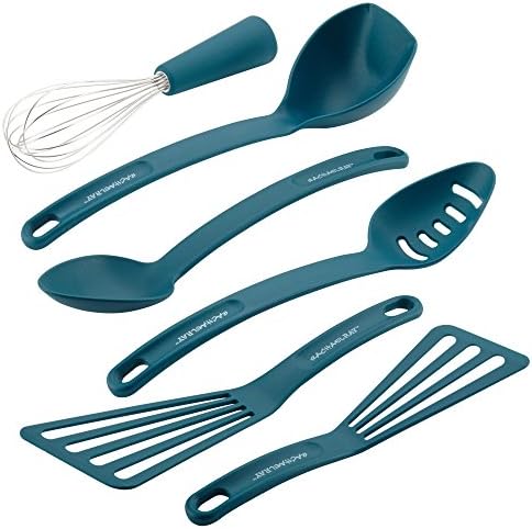 Rachael Ray Nylon Nonstick Tools Set, Marine Blue, Tools and Gadgets by RachaelRayKitchenware