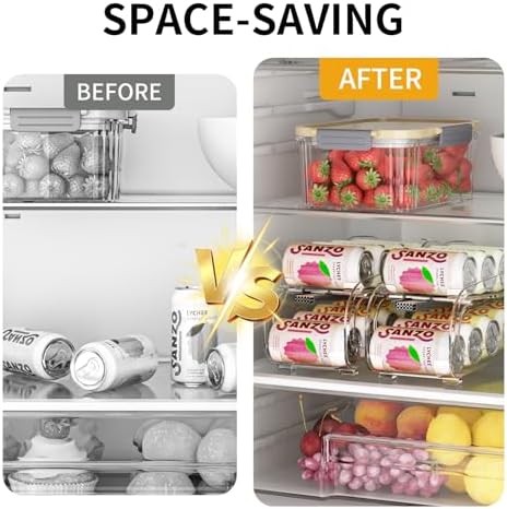 Drink Organizer for Fridge, Soda Can Organizer Dispenser for Refrigerator - Image 3