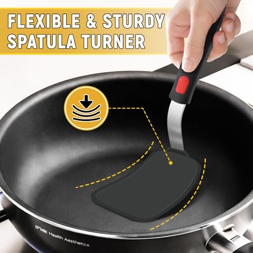 Flexible Silicone Spatula Turner, Heat Resistant Silicone Turner - Image 6
