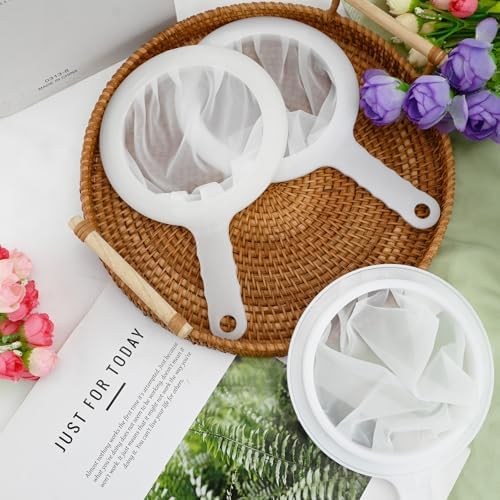 3-Piece Fine Mesh Strainer Set, 400/200/100 Mesh Nylon Sieve - Image 5