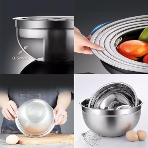 Premium Mixing Bowl Stainless Steel Mixing Bowl, Durable and Rustproof - Image 4
