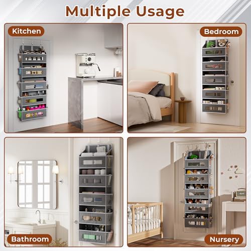 5 Tier Over the Door Organizer for Bathroom - Image 7