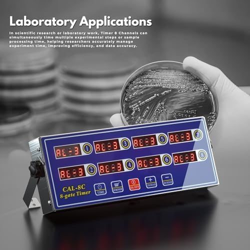 Commercial 8 Channel Digital Kitchen Timer, Stainless Steel Calculagraph - Image 3