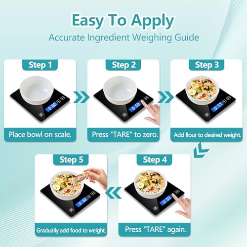Food Kitchen Scale, Digital Food Scale 33lb/15kg Digital Kitchen Scale - Image 4