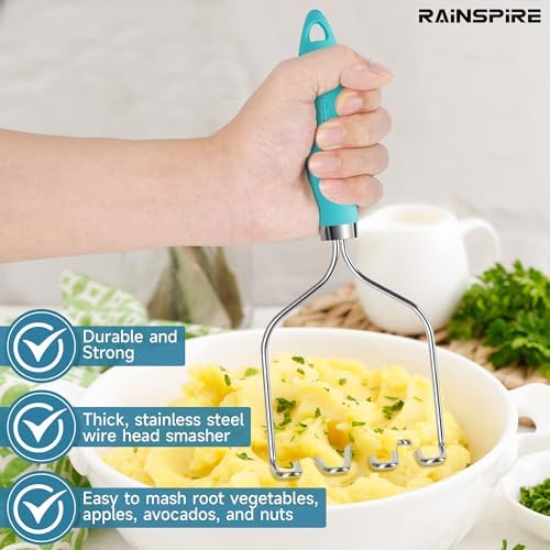 Rainspire Potato Masher Stainless Steel, Mashed Potato Masher Kitchen Tool - Image 2