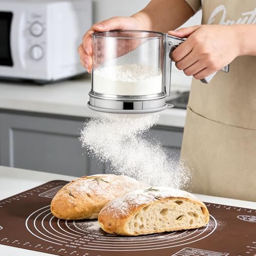 3 Cup Flour Sifter, Sifter for Baking Sifter Handheld Baking Sieve Food-Grade - Image 7