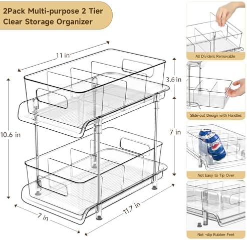 HIHEGD 2-Tier Bathroom Organizer - Image 3