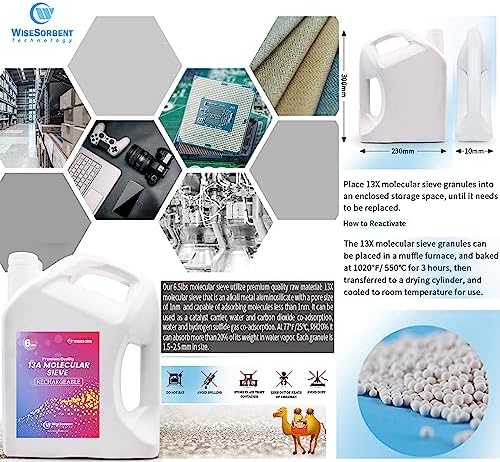 Wisesorb 24 LBS 13X Molecular Sieve Desiccant Beads, Reusable Dessicant - Image 6