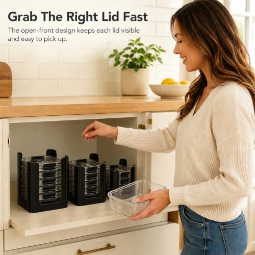 Lid Organizer for Brilliance Nap-on Lid, Fits 4.7 & 3.2 Cup, 1.3 Cup, 0.5 Cup - Image 5