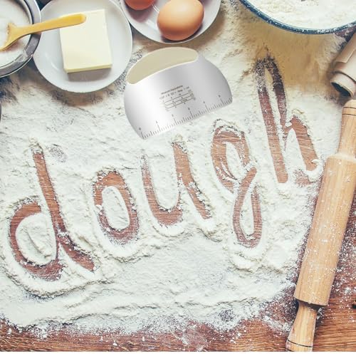Professional Stainless Steel Dough Cutter and Scraper Combo - Image 6