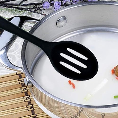Kitchen Slotted Spoon, Non Scratch Cooking Spoons Set - Image 5
