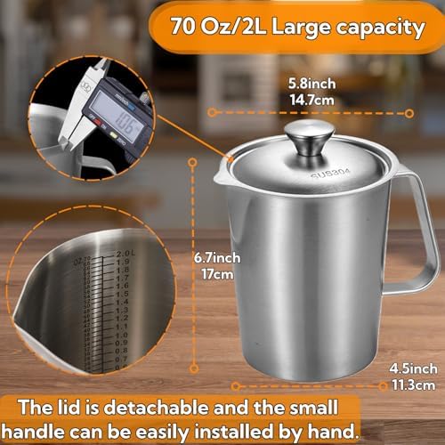70 Oz Stainless Steel Pitcher - Image 2
