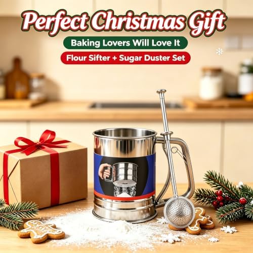 Flour Sifter Stainless Steel，for all Baking Flour and Powdered sugar - Image 4